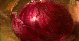 Red Onion Oil Painting By Stungeon Deviantart Com On Deviantart Onion Oilpainting Stilllife Oil Painting Daily Oil Painting