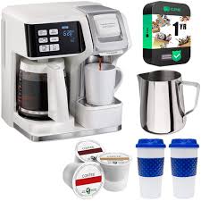 Maybe you would like to learn more about one of these? Hamilton Beach Flexbrew 2 Way Coffee Maker White 49947 With Deco Gear Kitchen K Cups Bundle Buydig Com