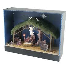Shoebox Dioramas School Project How To Diorama School Display Christmas Nativity Scene Display Nativity Scene Crafts Nativity Scene Display