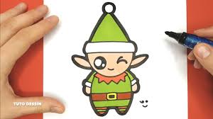 Comment Dessiner Et Colorier Un Elfe Du Pere Noel Tuto Facile Et Sympa Youtube