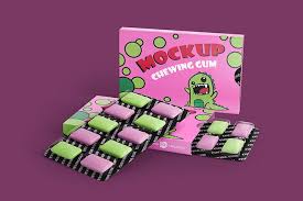 Chewing gum packaging mockup provided in psd photoshop format where you can easily customize it to showcase your own design using smart objects. Free Chewing Gum Mockup Templates In Psd Free Psd Templates