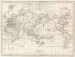 A General Chart Of The World On Mercators Projection