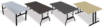 White plastic portable folding banquet table. Quick Folding Rectangular Aluminum Banquet Table Belson Outdoors