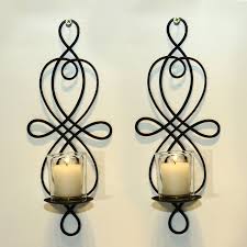 Adeco hd0037 decorative iron vertical candle tea light pillar holder wall sconce, antique vintage style, classy home decor accents black with antique finish 27. Adeco Brown Iron Vertical Wall Hanging Candle Holder Sconce Set Of 2 On Sale Overstock 10364659