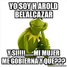 (to direct a business) a. Meme Kermit The Frog Yo Soy H Arold Belalcazar Y Si Mi Mujer Me Gobierna Y Que 29646707
