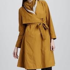 Eileen Fisher Jackets Coats Eileen Fisher Nylon Cascade Collar Trench Coat Poshmark
