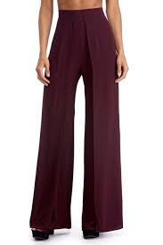 Burgundy Tulip Wide Legs Pants Flowy Pants Outfit Wide Leg Pants Outfit Wide Leg Pants