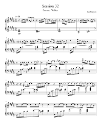 Download Session 32 Summer Walker Sheet Music For Piano Solo Musescore Com