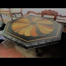 38 barnwood coffee table round octagon this is a reclaimed oak barnwood coffee table. Ebony Large Octagon Table Modern Furniture Sri Lanka Colonial Furniture Furniture Exporter