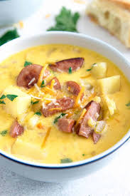 Potato Kielbasa Soup In 2020 Fall Soup Recipes Kielbasa Soup Soup Recipes