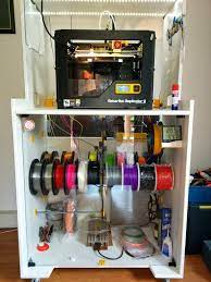 Cabinet For Printer Dry Storage For Filament With Easy Change System And Tooling 3d Printing On Wheels Workstation By Workstation Mdf Cabinets 3d Printing
