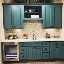 Wet Bar Blue Green Cabinets Taylorcraft Cabinet Door Company Beautiful Kitchen Cabinets Green Kitchen Cabinets Kitchen Cabinet Doors