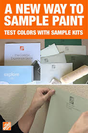 Make Paint Color Sampling Easy With Peel Stick Paint Sample Kits From The Home Depot In 2020 Home Depot Paint Shabby Chic Diy Buying Paint