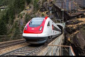 Inter City Tilt Train Icn Rabde 500 010 Robert Walser Leaving Leggistein Loop Tunnel And Crossing Upper Meienreuss Bridge Train Train Rides Rail Transport