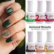 Dip Powder Nail Kit With 6 Liquids Refill In 2021 Dip Powder Nails Acrylic Dip Nails Green Acrylic Nails