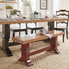 eleanor two tone trestle leg wood
