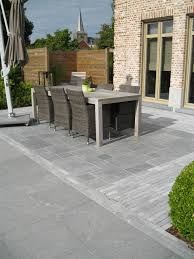 Landelijk Terras Romaans Verband Vietnamese Blauwe Steen Tuin Tuin En Terras Tuin Betegelen