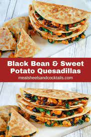 Black Bean Sweet Potato Quesadillas Meals Heels Cocktails Recipe Sweet Potato Quesadilla Sweet Potato Spinach Sweet Potato Dinner