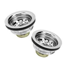 Chef craft kitchen sink strainer and stopper, stainless steel. The Plumber S Choice 3 1 2 In 4 In Kitchen Sink Stainless Steel Drain Assembly With Strainer Basket Stopper 2 Pack Eds6157x2 The Home Depot