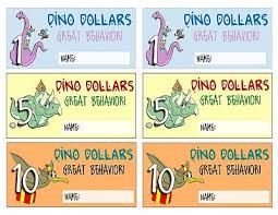 Dinosaur Game For Kids Behavior Bucks Used To Reward Your