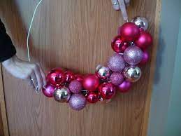 Learn how to make a christmas ornament wreath using christmas balls! Pink Christmas Ball Wreath Ball Wreath Christmas Balls Pink Christmas