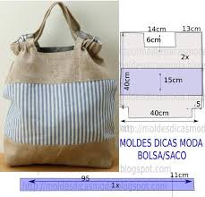 Aprenda a fazer as suas próprias roupas. Molde De Bolsa 40 Moldes Dicas Moda Bolsa De Lino Bolsos De Tela Moldes Bolsos De Tela