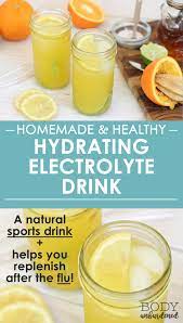 Homemade Healthy Hydrating Electrolyte Drink Body Unburdened Detox Drinks Flat Tummy Homemade Electrolyte Drink Natural Sports Drink