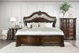 The high traditional design of old world is inspired primarily by classic european styles of antiquity. Old World Cherry Brown Marble Bedroom Furniture 5pcs Queen Size Bed Set Ica9 Ebay
