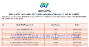 To provide engineering expertise services and water resources management including river management, coastal and manage flood and drought in holistic way to improve citizens life in the context of water security and environment sustainability. Jawatan Kosong Terkini Di Jabatan Pengairan Dan Saliran Jps Appjawatan Malaysia