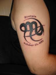 When girls with scorpio as their zodiac sign choose to get its symbol tattooed they generally add embellishments such as stars and flowers to the usual symbol. Scorpio Memorial Tattoo On Half Sleeve