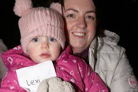 Pictures at the switching of the Christmas lights in Courtnacuddy village