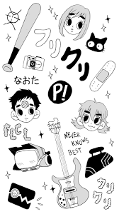 Check out this fantastic collection of fooly cooly wallpapers, with 45 fooly cooly background images for your desktop, phone or tablet. Oh Caroool On Twitter Did Some Flcl Phone Wallpapers Feel Free To Use