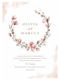 50 Spring Wedding Invitations You Can Order Online Spring Wedding Invitations Magnolia Wedding Invitations Letterpress Wedding Invitations