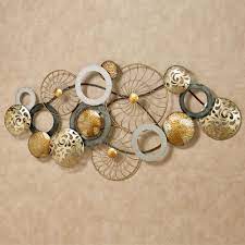 The wall decor features gold or silver metal with acrylic beads at the end. Bronxx 60 Inch Wide Modern Metal Wall Art