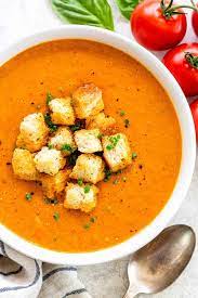 Bring to a boil, then add roasted tomatoes and let simmer for 10 minutes. Tomato Basil Soup Jessica Gavin