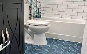 Amazing gallery of interior design and decorating ideas of large marble hexagon floor tiles in bathrooms by elite interior designers. These Bathrooms Prove Hexagon Floor Tile Is Stunning