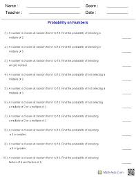 Probability Worksheets With Answers In 2020 Probability Worksheets Simple Probability Probability