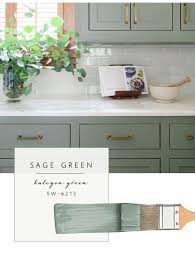 green kitchen cabinets