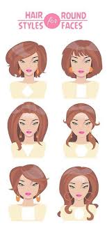 Different Hairstyles For Round Faces With Pictures Hair For Round Face Shape Round Face Haircuts Medium Curly Hair Styles
