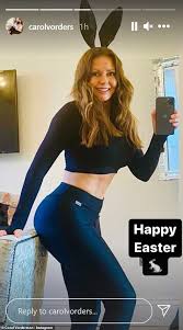 Carol vorderman is a british media personality. Carol Vorderman 60 Shows Off Her Amazing Physique In Workout Gear And Bunny Ears For Easter The Bharat Express News