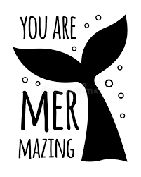 Vector Black Mermaid Quote With Fish Tail Stock Vector Illustration Of Calligraphy Isolated 158693485 Black vector mermaid vector silhouette vector sketch mermaid fish fairy tale white vector mermaid tail.