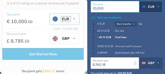 money transfer companies compared currencyfair