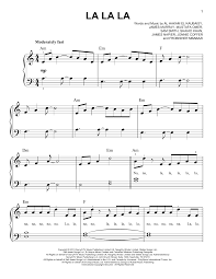 La la la various artists 2018. Naughty Boy Featuring Sam Smith La La La Sheet Music Pdf Notes Chords Pop Score Easy Piano Download Printable Sku 159351