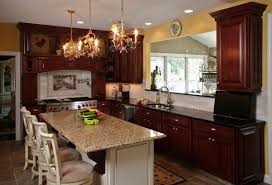 What Granite Countertop Color Looks Best With Cherry Cabinets New Kitchen Cabinets Kitchen Cabinet Design Cherry Cabinets
