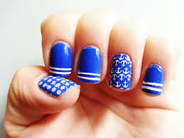 Soy muy lindas y fáciles de hacer, aunque requieren un poco de paciencia. Manicura Marinera How To Paint Sailor Nails Nia S Nails