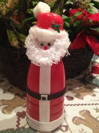 Santa Coffee Creamer Bottle Coffee Creamer Bottle Crafts Christmas Crafts For Kids Xmas Crafts