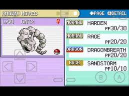 how to trade pokemon fire red to sapphire and how to evolve onix