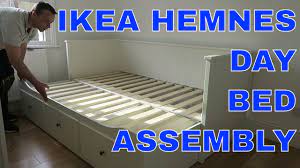 Pull your trundle bed slowly from underneath the main bed. Ikea Hemnes Day Bed Frame With 3 Drawers Assembly Youtube