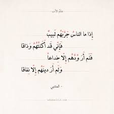 شعر المتنبي إذا ما الناس جربهم لبيب الحياة المتنبي حكم شعر عالم الأدب Arabic Quotes Arabic Poetry Inspirational Quotes Quotes Arabic Quotes
