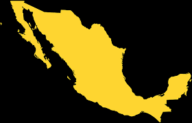 The design also includes the names of the states. Mexico Map Silhouette Free Vector Silhouettes Creazilla